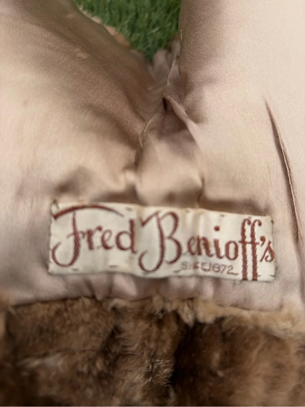 Buttersoft Genuine Sheared Beaver Fur Cape Collar Kids Fred Benioff 1940’s